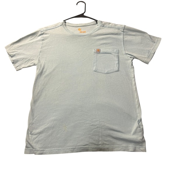 Carhartt Mens Relaxed Fit Short Sleeve Pocket T-Shirt - Picture 1 of 2